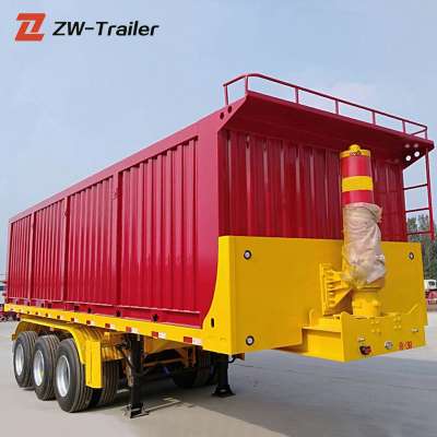 Manufacturer hydraulic tractor dump semi tipper tractor trailers