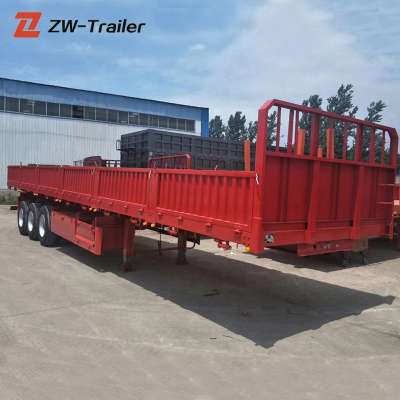 Stock 3 Axle 60 Ton Curtain Detachable Wall Sidewall Semi Trailer