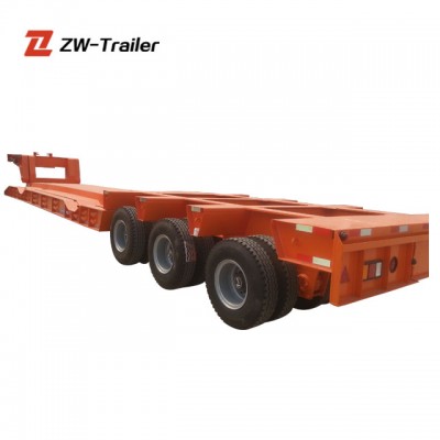 New Design 40 ft lowbed 80 ton lowboy semi trailers for sale