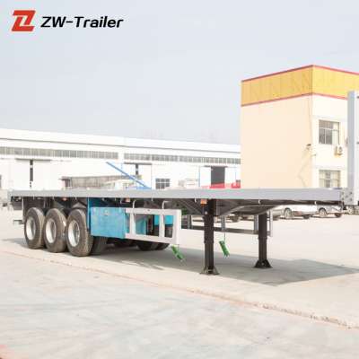 china manufacturer Shipping flat bed Container flatbed Trailer for sale