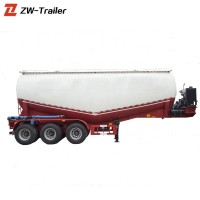 3 axle v type 45 cbm cement bulker silo tanker semi trailer for sale