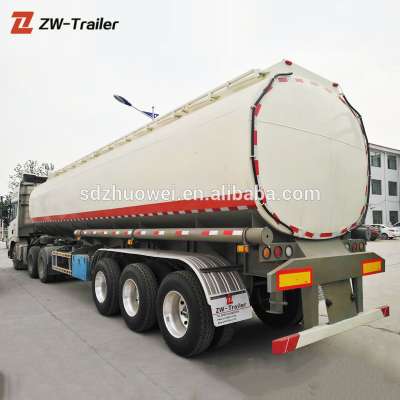 Heavy Duty Capacity 60000 liters Fuel Tanker Trailers Dimensions